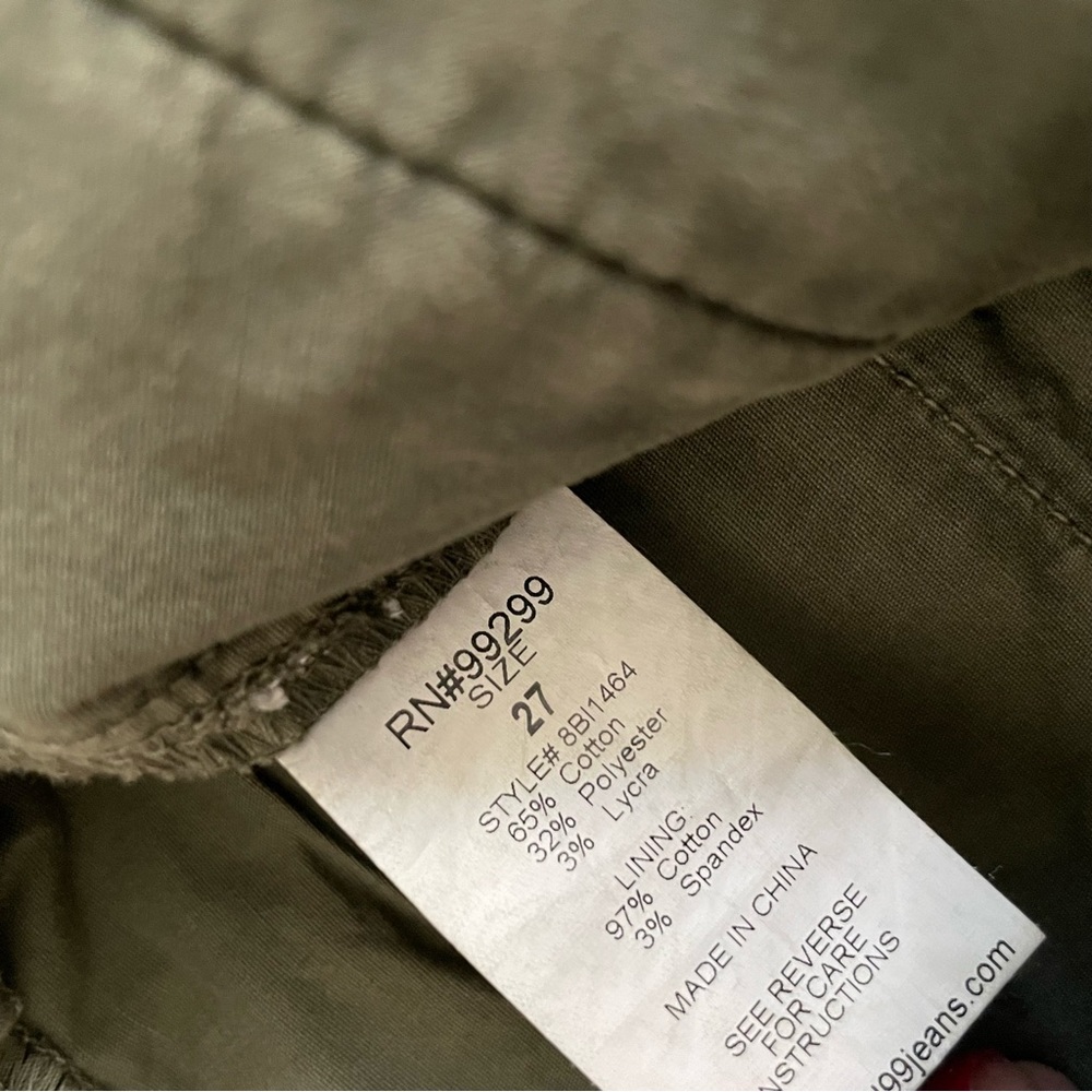 Level 99 Olive Green Seashell Patterned Shorts - image 4